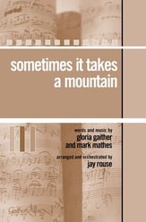 Sometimes It Takes a Mountain SATB choral sheet music cover